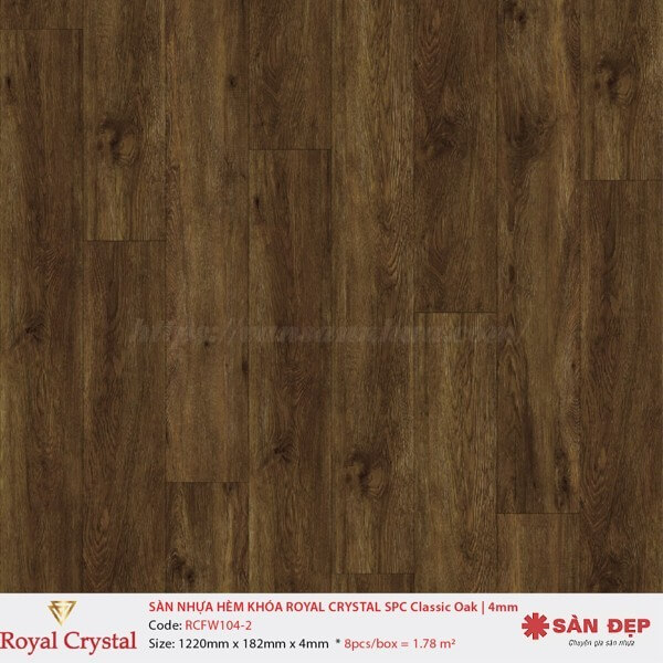 Sàn nhựa Royal Ctystal RCFW104-2