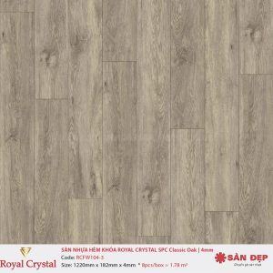 Sàn nhựa Royal Ctystal RCFW104-3
