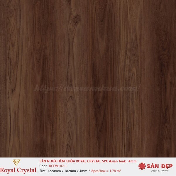 Sàn nhựa Royal Ctystal RCFW107-1