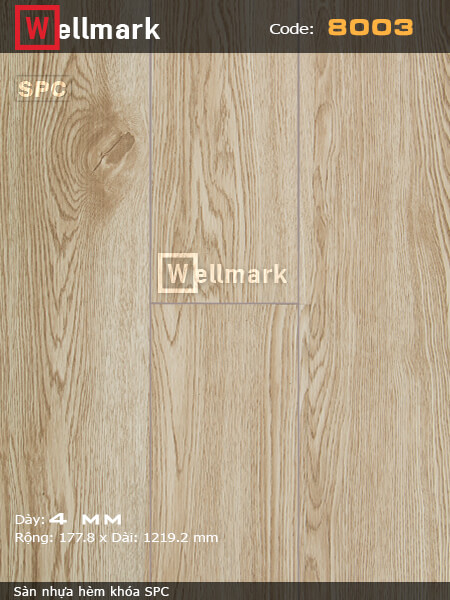 Sàn nhựa hèm khóa Wellmark 8003