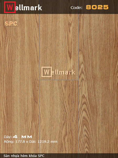 Sàn nhựa hèm khóa Wellmark 8025