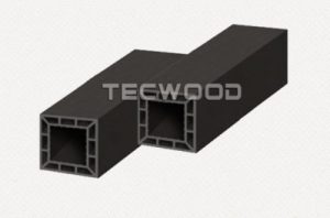 Trụ cột gỗ nhựa TecWood E200 - Black