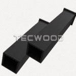 Trụ cột gỗ nhựa TecWood TWE102 - Black