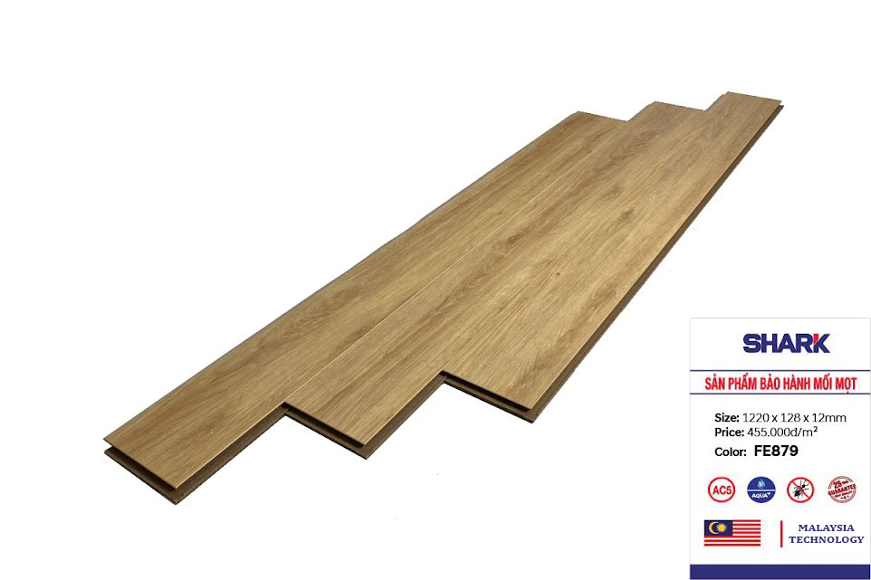 Sàn gỗ Shark cốt trắng FE879