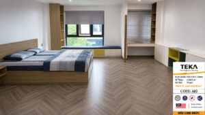 Sàn gỗ xương cá Teka A02