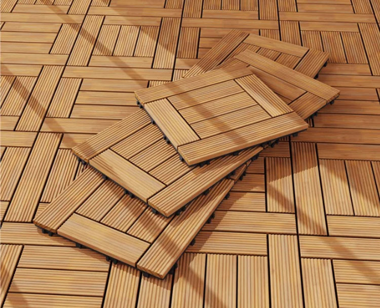 Sàn gỗ vỉ nhựa ban công