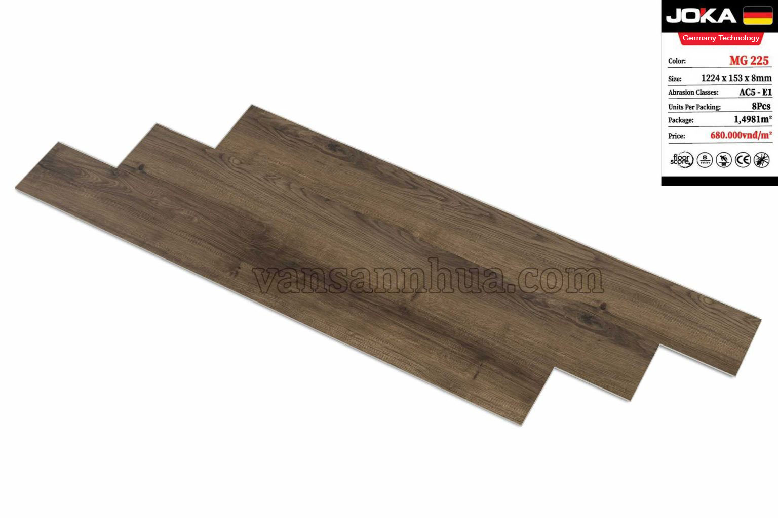 Sàn nhựa hèm khóa JOKA MG 225
