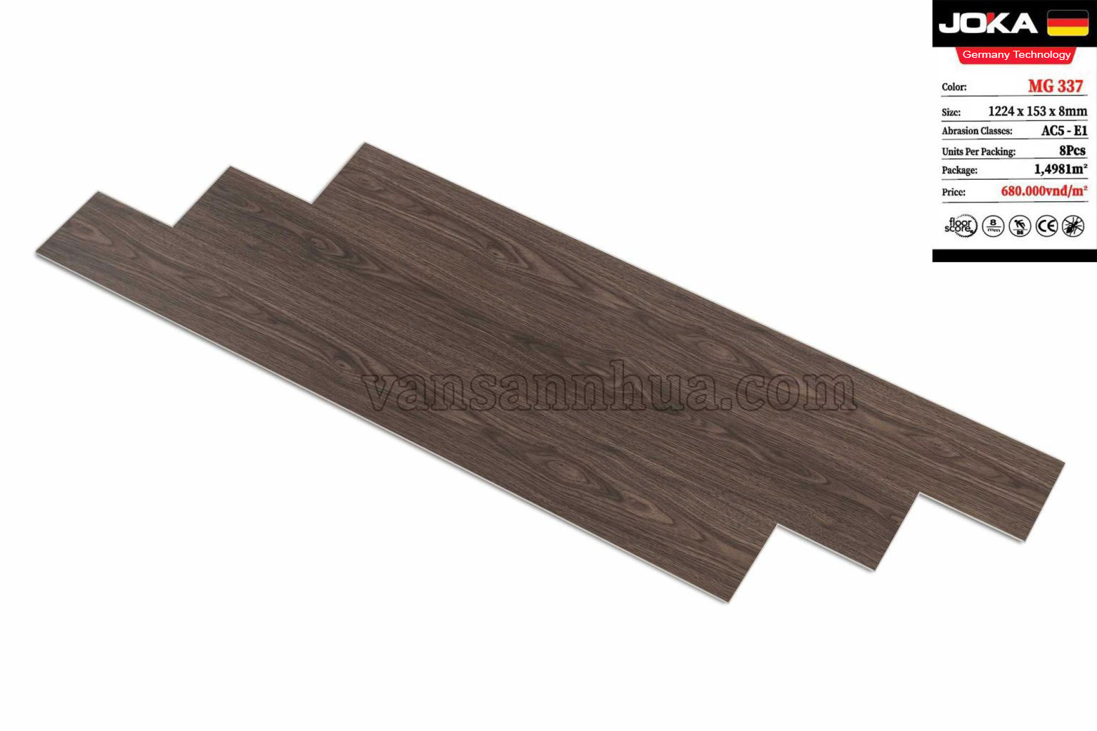 Sàn nhựa hèm khóa JOKA MG 337