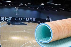 thảm sàn vinyl sân bóng rổ trong nhà