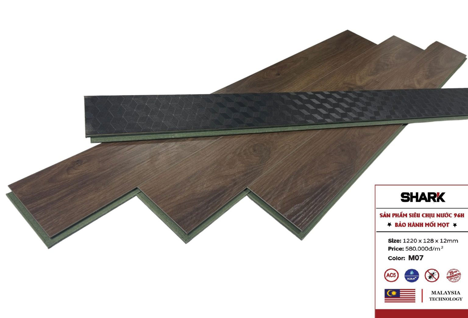 Sàn gỗ Shark cốt xanh M07