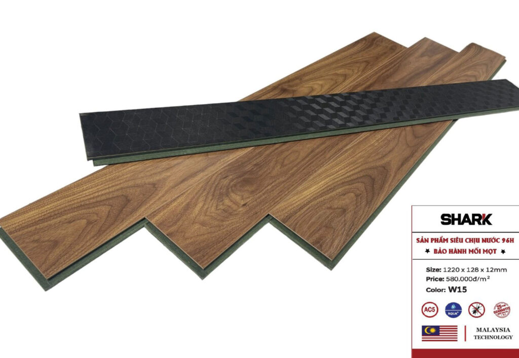 Sàn gỗ Shark cốt xanh W15