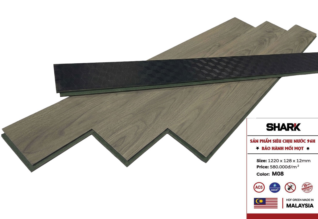 Sàn gỗ Shark cốt xanh M08