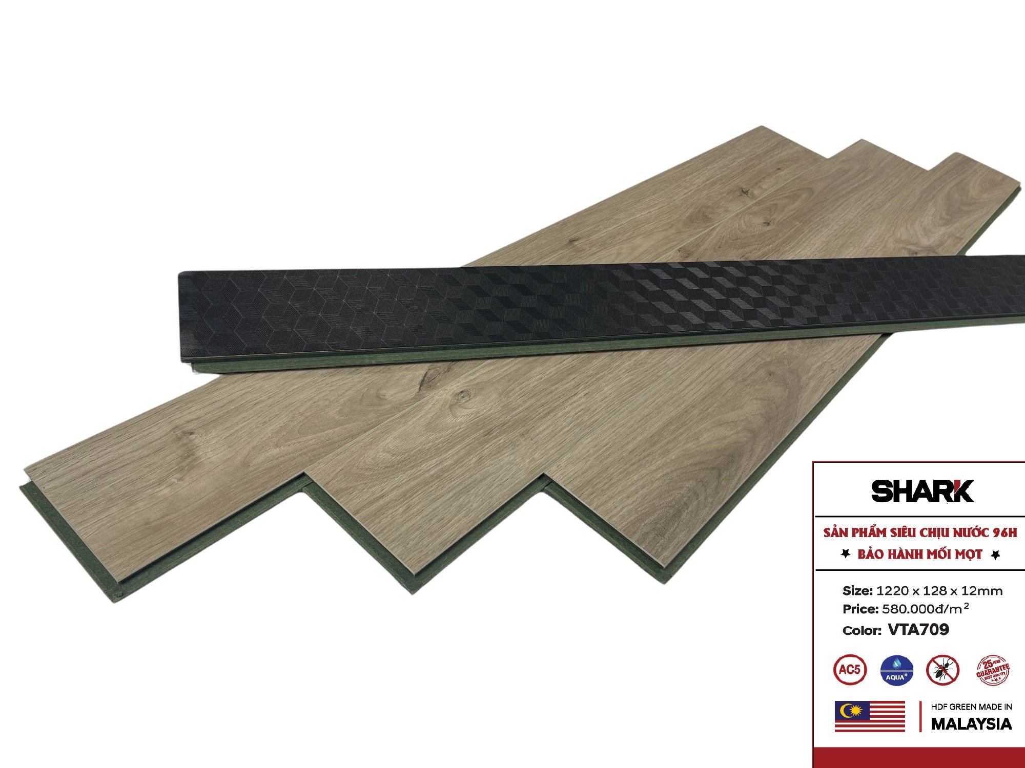 Sàn gỗ Shark cốt xanh VTA709