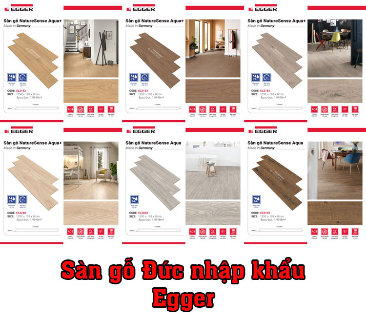 Sàn gỗ Đức nhập khẩu Egger