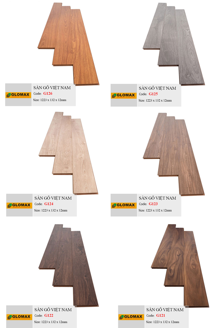 Sàn gỗ giá rẻ 12mm Glomax