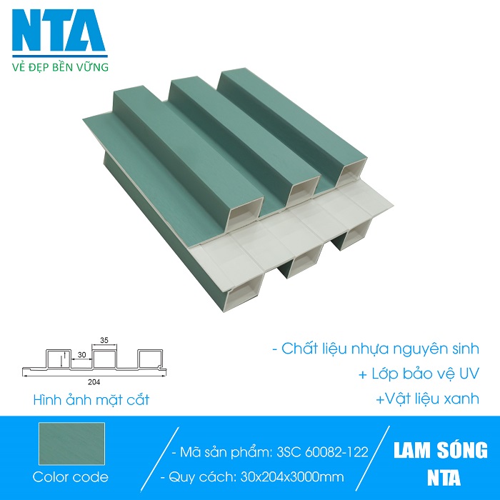 Tấm ốp lam 3 sóng cao NTA 3SC-60082-122