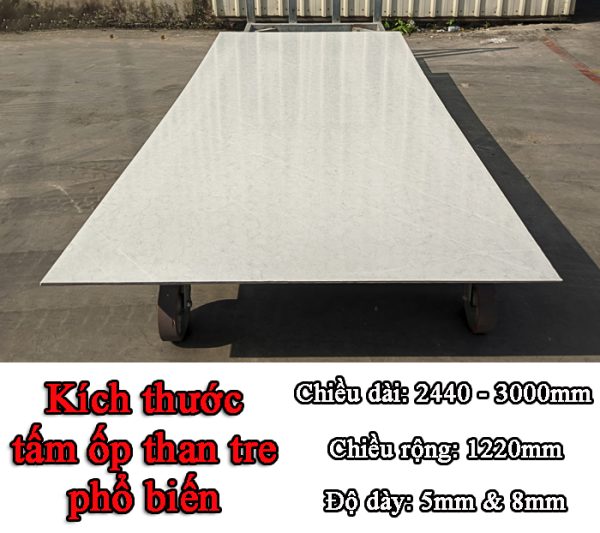 [Chi tiết] Kích thước tấm ốp than tre phổ biến nhất năm 2026