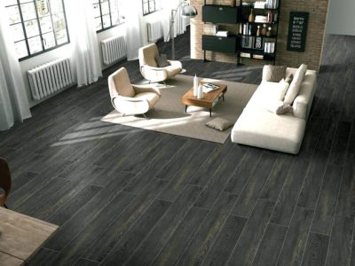 sàn gỗ màu xám cho phòng khách