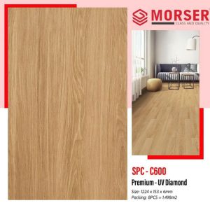 Sàn nhựa hèm khóa Morser SPC C600