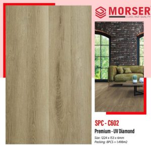 Sàn nhựa hèm khóa Morser SPC C602