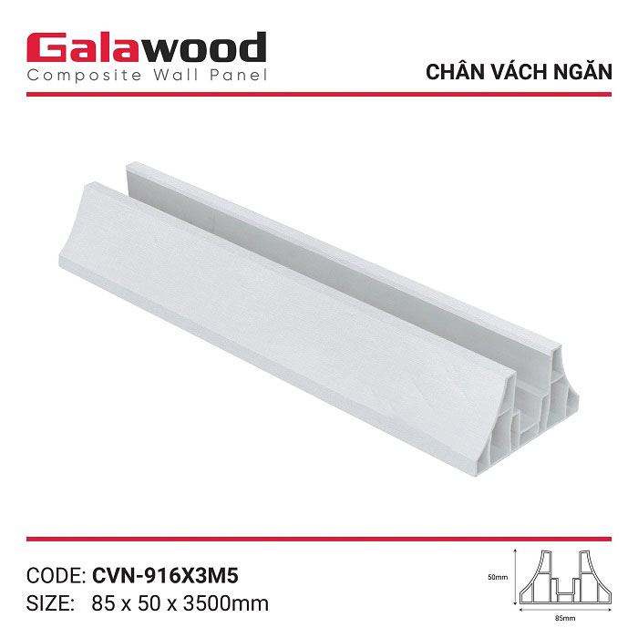 Chân đế vách nhựa ngăn phòng Galawood VN 913