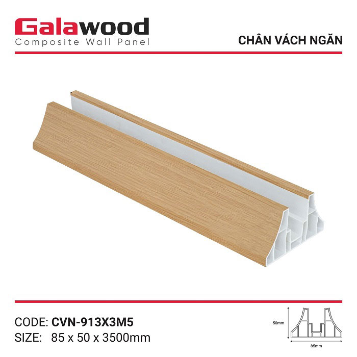 Chân đế vách nhựa ngăn phòng Galawood VN 913