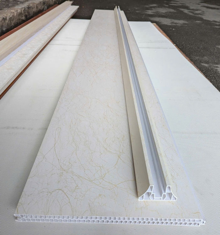 Mẫu vách ngăn nhựa giả đá ngăn phòng