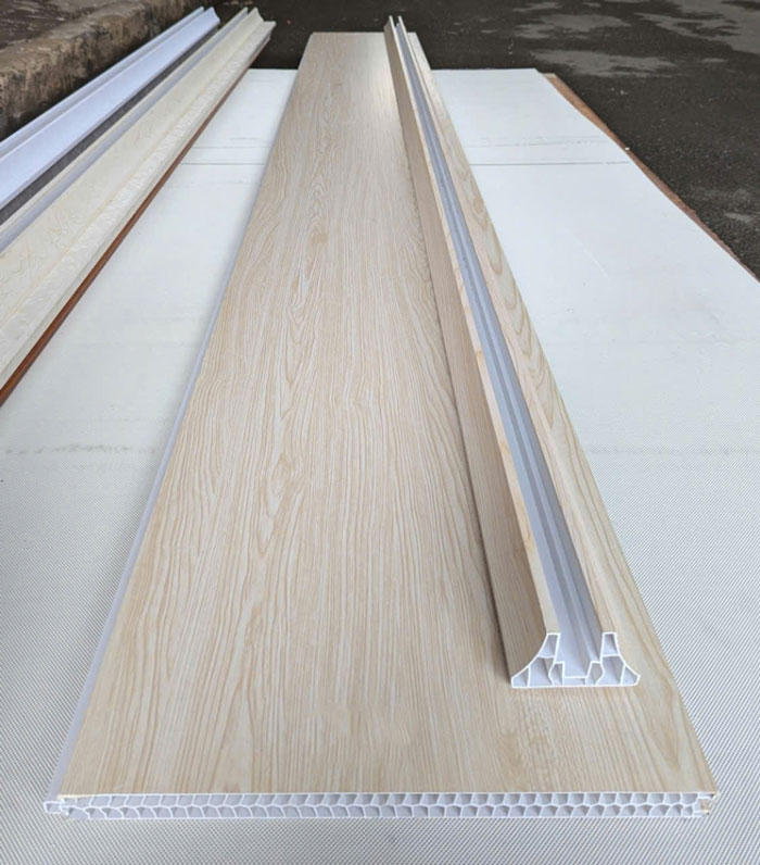 Mẫu vách ngăn nhựa giả gỗ