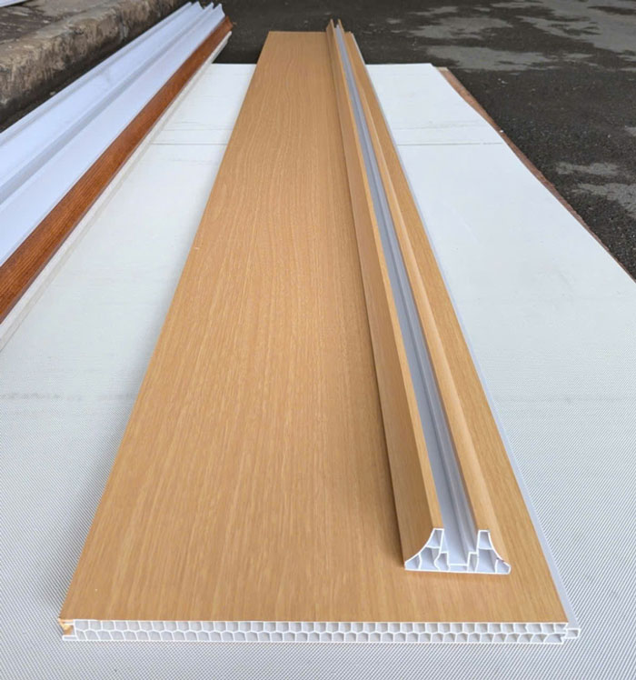 Mẫu vách ngăn nhựa giả gỗ