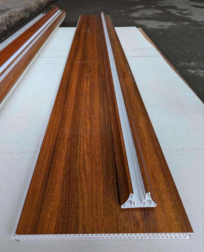 Mẫu vách ngăn nhựa giả gỗ