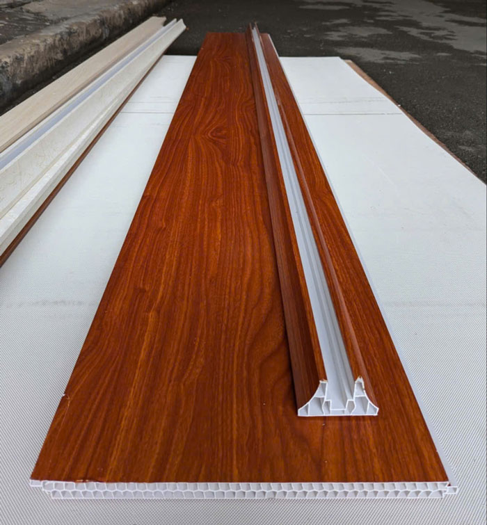 Mẫu vách ngăn nhựa giả gỗ