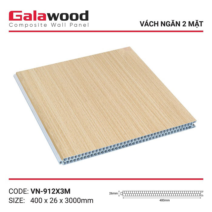 Vách nhựa ngăn phòng Galawood VN 912