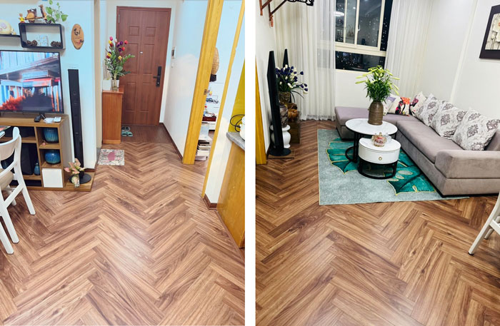 công trình lắp đặt sàn gỗ Malaysia