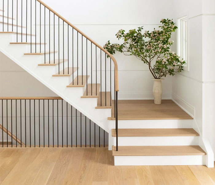 công trình mặt bậc cầu thang nhựa giả gỗ