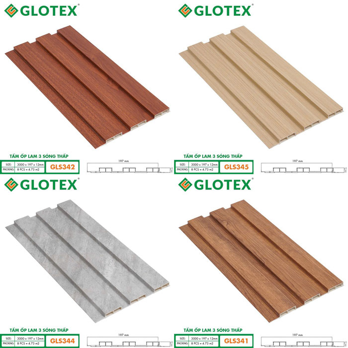Giá lam sóng ốp tường Glotex bao nhiêu tiền