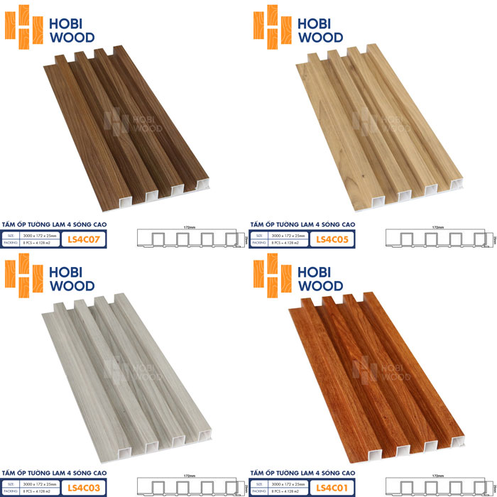 Giá lam sóng ốp tường Hobiwood bao nhiêu tiền