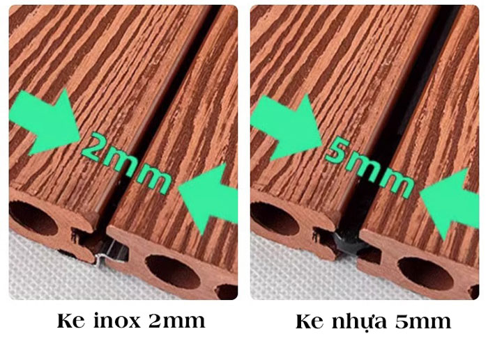 tại sao lắp sàn gỗ nhựa ngoài trời lại cần có khe hở