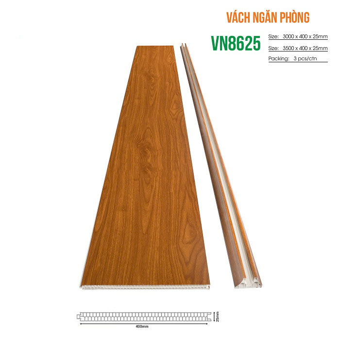 Vách nhựa ngăn phòng Glotex VN8625