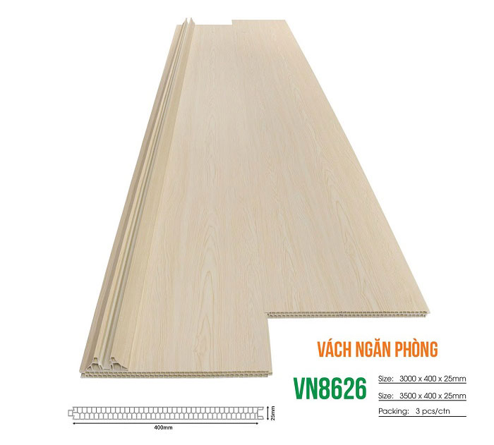 Vách nhựa ngăn phòng Glotex VN8626