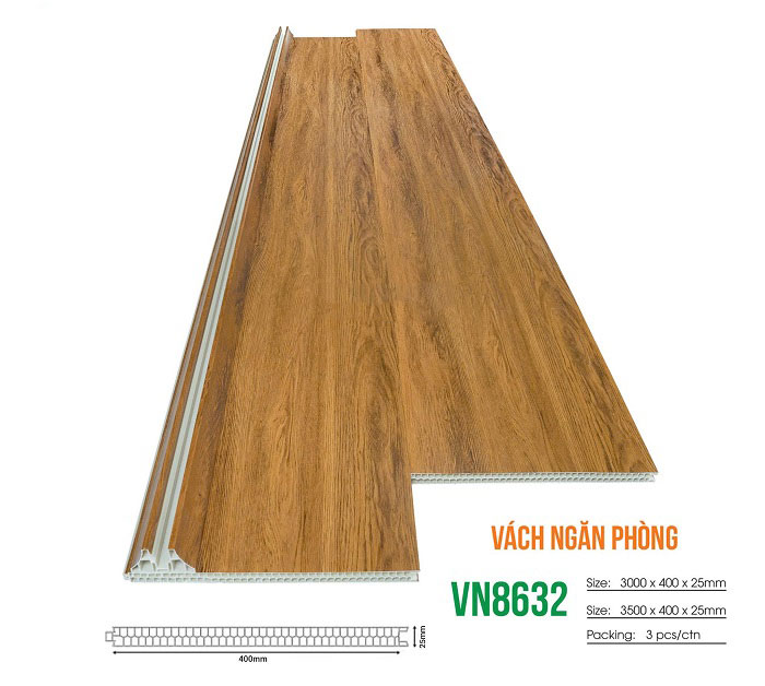 Vách nhựa ngăn phòng Glotex VN8632