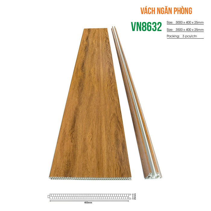 Vách nhựa ngăn phòng Glotex VN8632