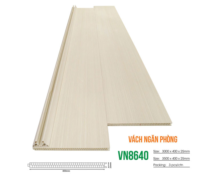 Vách nhựa ngăn phòng Glotex VN8640