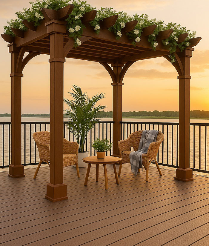 Công trình sàn gỗ nhựa ngoài trời