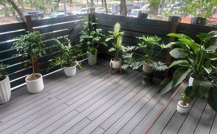 Công trình sàn gỗ nhựa ngoài trời