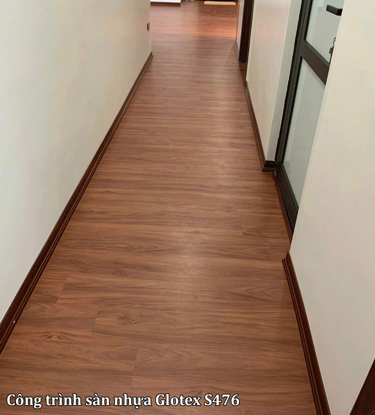 công trình sàn nhựa Glotex