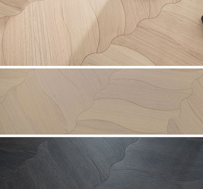 Mẫu sàn gỗ ghép hoa văn hình dạng đặc biệt