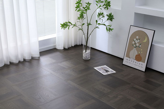 Mẫu sàn gỗ hoa văn vuông