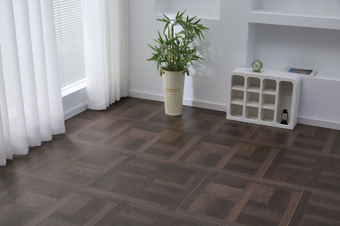 Mẫu sàn gỗ hoa văn vuông