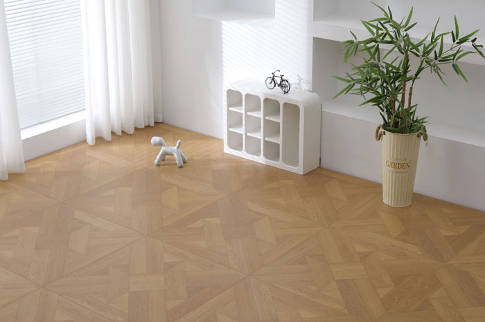 Mẫu sàn gỗ hoa văn vuông