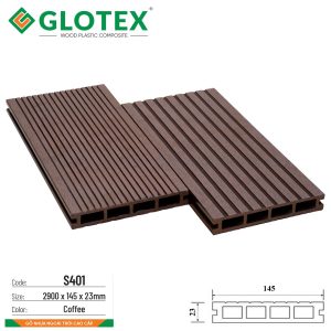Sàn gỗ nhựa ngoài trời Glotex S401